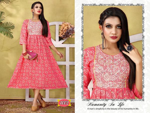 Golden Britt 1 Rayon Wear Rayon Anarkali Kurti Collection